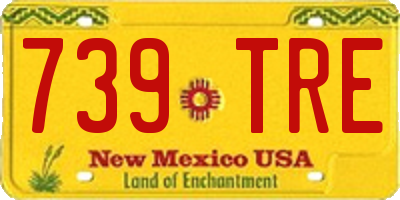 NM license plate 739TRE
