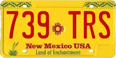 NM license plate 739TRS