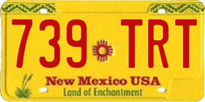 NM license plate 739TRT