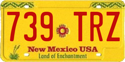 NM license plate 739TRZ