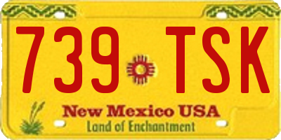 NM license plate 739TSK