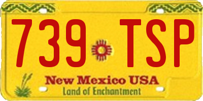NM license plate 739TSP