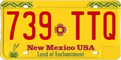 NM license plate 739TTQ