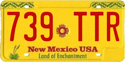 NM license plate 739TTR