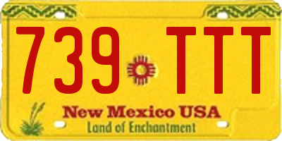 NM license plate 739TTT