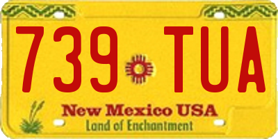 NM license plate 739TUA