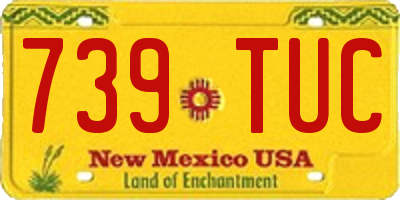 NM license plate 739TUC
