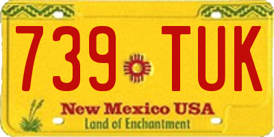 NM license plate 739TUK