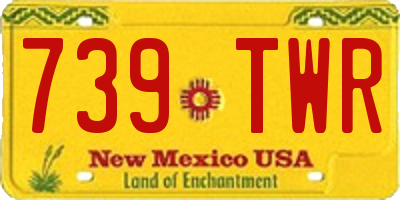 NM license plate 739TWR