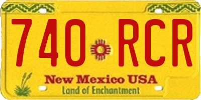NM license plate 740RCR