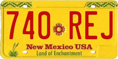 NM license plate 740REJ