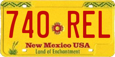 NM license plate 740REL