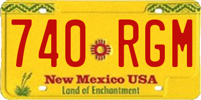 NM license plate 740RGM
