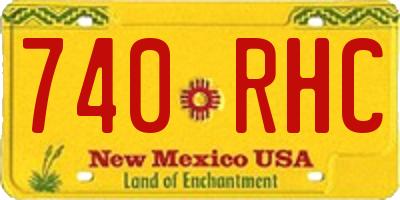NM license plate 740RHC