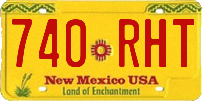 NM license plate 740RHT