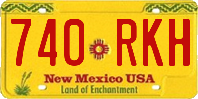 NM license plate 740RKH
