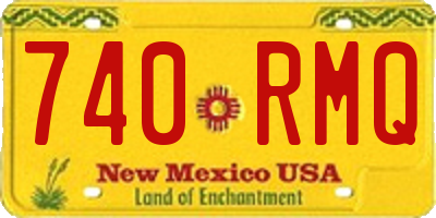 NM license plate 740RMQ