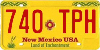 NM license plate 740TPH