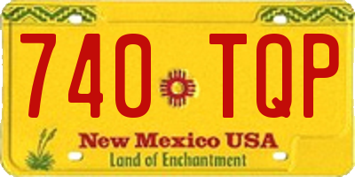 NM license plate 740TQP