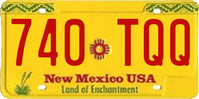 NM license plate 740TQQ