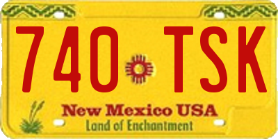 NM license plate 740TSK