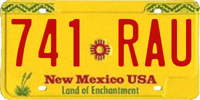 NM license plate 741RAU