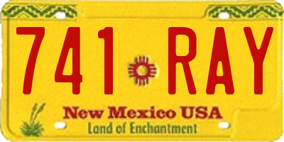 NM license plate 741RAY