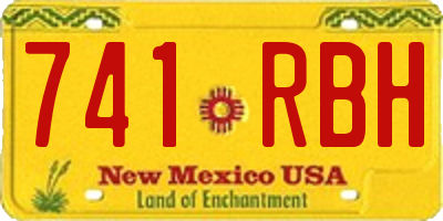 NM license plate 741RBH