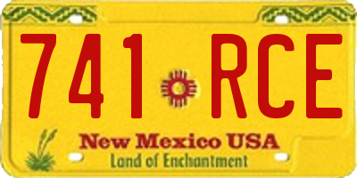 NM license plate 741RCE