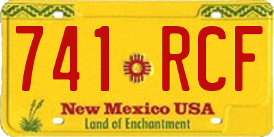 NM license plate 741RCF