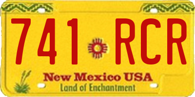 NM license plate 741RCR