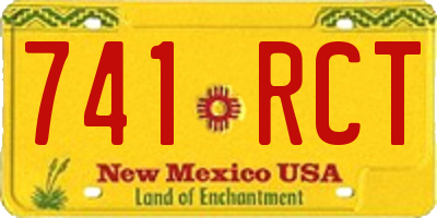 NM license plate 741RCT