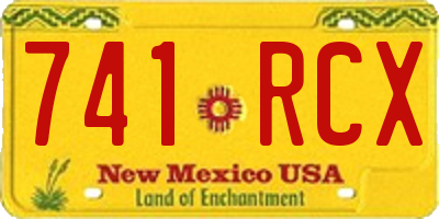 NM license plate 741RCX