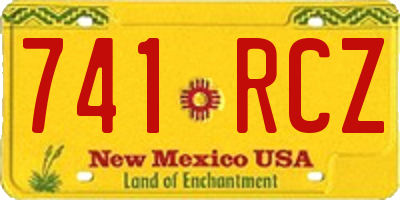 NM license plate 741RCZ