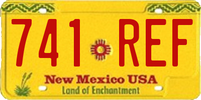 NM license plate 741REF