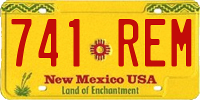 NM license plate 741REM