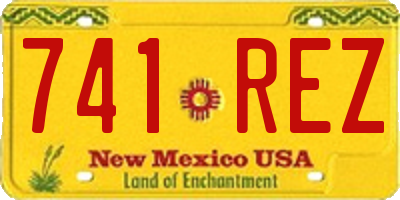 NM license plate 741REZ