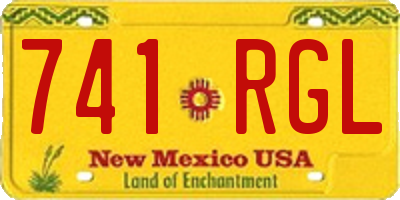 NM license plate 741RGL