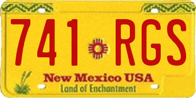 NM license plate 741RGS
