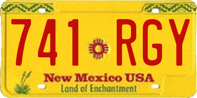 NM license plate 741RGY