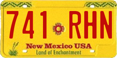 NM license plate 741RHN