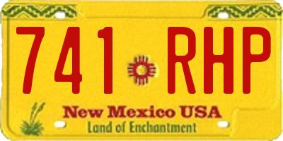 NM license plate 741RHP