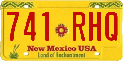NM license plate 741RHQ