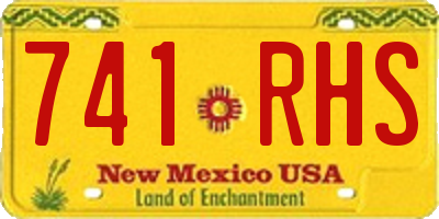 NM license plate 741RHS