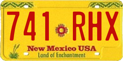NM license plate 741RHX