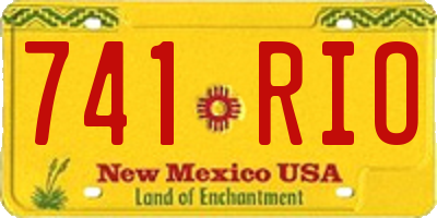 NM license plate 741RIO