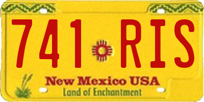 NM license plate 741RIS