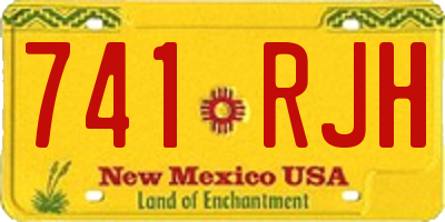 NM license plate 741RJH