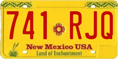 NM license plate 741RJQ