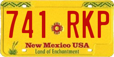 NM license plate 741RKP